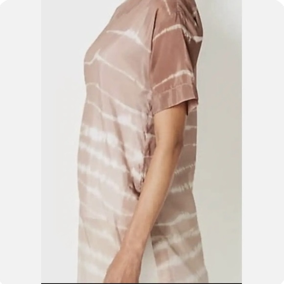 J. Jill Silk Blend Tie Dye Print Side Slit Lightweight Oversized Tunic - Picture 4 of 16